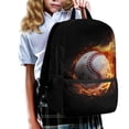 thumbnail image 2 of Uorisanigo Baseball Design Kids Children School Backpack Breathable School Bag Backpack for Girls Boys Primary Elementary Multifunctional Storage Daypack(17 inch), 2 of 6