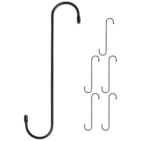 Dytern Hook For Hanging 6 Pcs S Shaped Hooks Heavy Duty Hooks For Hanging Large Plant Hangers Outdoor,9.84"X1.69"X1.69"
