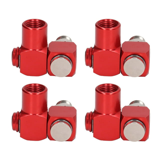 Pneumatic Tool Adapter, Rotatable Lightweight 4Pcs 150 PSI 1/4in NPT Thread 360 Degree Air Hose Connector For Glue