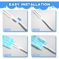 thumbnail image 3 of 3PCS Duster Refills Folding Handles Set Compatible with Swiffer Dusters,Disposable Static Dust Removal Brush Handle for Dusting Electronics,Furniture,Blinds,Ceiling Fans (3, White), 3 of 7