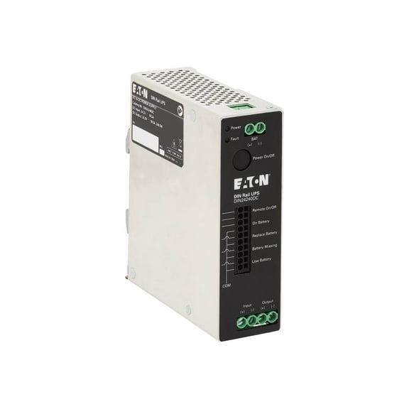 Eaton 240W 24V DC DIN Rail Industrial UPS, Hardwire Input/Output
