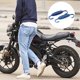 thumbnail image 3 of Resortes de silenciador de escape con filtro amortiguador compatible con motocicleta azul 2 piezas, 3 of 5
