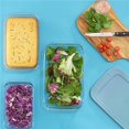 thumbnail image 2 of Borosilicate Glass Oven Dishes with Lids - Powder Blue, 2 of 9