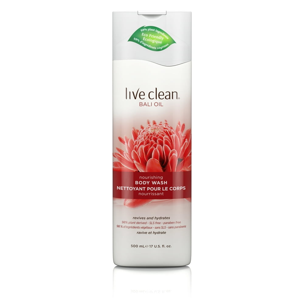 Live Clean Bali Oil Nourishing Body Wash, 17 oz. Bottle