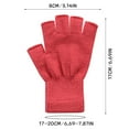 thumbnail image 2 of ELFINDEA 2 Pair Half Finger Warm Stretchable Acrylic Fiber Comfortable Soft Fingerless for Women Winter Gloves Black, 2 of 2