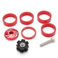 thumbnail image 2 of Bike Headset Top Cover, Durable Anti-rust Lightweight Aluminum Alloy Bike Headset Front Fork Set  For Fixed Cog 5410T Set Red, 2 of 8