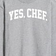 thumbnail image 3 of Instant Message - Yes Chef Collegiate - Men's Long Sleeve T-Shirt, 3 of 6