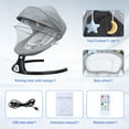 thumbnail image 5 of DovePro Electric Baby Swing,with Intelligent Induction System and Safety Harness,Remote Control Bluetooth-compatible Electric Toddler Rocker,Adjustable Backrest with Soft Music, 5 of 10