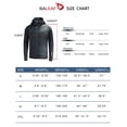 thumbnail image 2 of BALEAF Men's Lightweight Puffer Outerwear Jacket Warm Winter Hiking Walking Coat Water Resistant Package Dark Grey XXL, 2 of 7