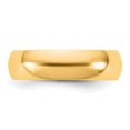 thumbnail image 3 of 10KY 5.5mm Half Round Wedding Band Ring, 3 of 5