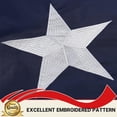 thumbnail image 2 of Puerto Rico Flag 6x10 Feet - Embroidery Embroidered Puerto Rico Flags 6' x 10' with 3 Brass Grommets Heavy Duty 4 Stitching Rows for Outdoor, Vivid Color Fade-resistant,Sewn Stripes, 2 of 7