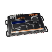 PRV AUDIO Car Audio DSP 2.4X Digital Crossover and Equalizer 4 Channel Full Digital Signal Audio Processor DSP with Sequencer Remote Relay