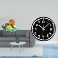 thumbnail image 2 of figura de caracola,Figura de caracola de vidrio soplado a mano,adorno marino,Reloj de pared,Reloj de pared silencioso y decorativo que no hace tictac,Reloj moderno de 12 pulgadas para pared de, 2 of 8