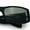 Matte Black - Black, variant on Mens Glass Lens Narrow Rectangle Mad Dog Street Gangster Sunglasses Shiny Black