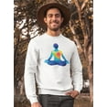 thumbnail image 2 of Human Lotus  Sweatshirt Men -Image by Shutterstock, Male 3X-Large, 2 of 4