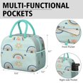 thumbnail image 6 of Lunch Bag Women,Zipper Closure Lunch Tote for Women Adult Men,Small Leakproof Rainbow Cartoon Lunch Tote Office Lunch Cooler Bag for Work Office Picnic, 6 of 7