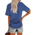 thumbnail image 5 of XCHQRTI Daisy Shirt Womens Be Kind Graphic Casual Short Sleeve Tee Top, 5 of 9