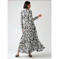 thumbnail image 6 of Printed Maxi Dress with Shirt Collar, 6 of 6