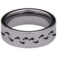 thumbnail image 4 of Footprints Tungsten Carbide Ring, 4 of 9