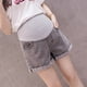 thumbnail image 2 of Pantalones Cortos De Mezclilla De Maternidad Para Mujeres Pantalones Cortos De Verano Pantalones De Mezclilla Embarazadas Pantalones Elásticos Ropa De Vientre Negro Odeerbi LM103-3, 2 of 8
