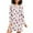 N1075, variant on joogoo Strawberry Bows Floral Women's Long Sleeve Nightgown Sleepwear L