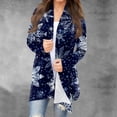 thumbnail image 2 of Women's Fashion Christmas Print Jacket Long Sleeve Casual Cardigan Coat, 2 of 6