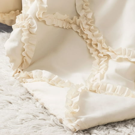 Avon Ogee Texture Comforter Set (King) Ivory 3pc - Lush Décor