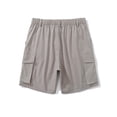 thumbnail image 4 of pstuiky Pantalones cortos para hombre, Pantalones cortos casuales de moda para hombre, de color liso, con bolsillo, cintura elástica y cremallera. Pantalones cortos de golf, 4 of 9