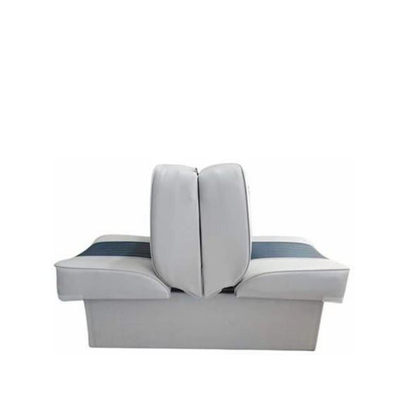 Horizon Manufacturing 27.75 in. Premium Lounge Boat Seat, Grey & Navy