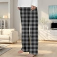 thumbnail image 2 of Boys Plaid Pants Boys Girls Printed Plaid Pants with Pockets Fashion Elastic Waist Flannel Warm Pants for Christmas,Grey,120, 2 of 4