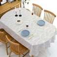thumbnail image 1 of Nappe Ovale 60 X 120 Pouces, Nappe Ovale Moderne à Rayures Géométriques, Nappe Ovale Imperméable, Résistante aux Plis et Durable pour l'Intérieur et l'Extérieur, 1 of 1