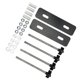 thumbnail image 5 of Kit de pasadores de montaje para tablas de tracción de acero M10x180 3,15-Juego de soportes de montaje con espaciado de orificios de 5,51 pulgadas para SUV, color negro, 5 of 14