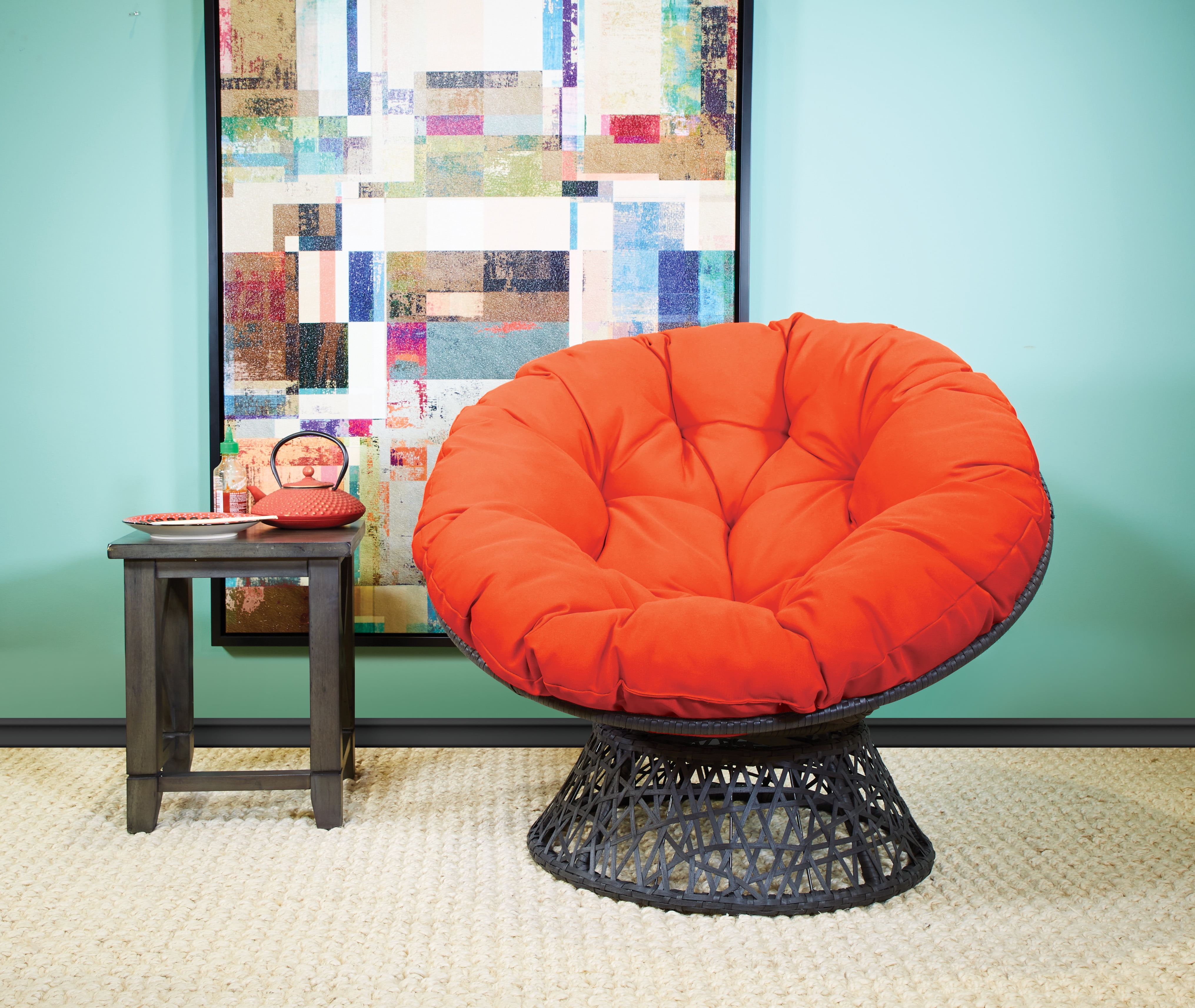 papasan chair orange