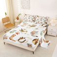 thumbnail image 2 of spefrowx Watercolor Western Cowboy King Sheets for Girls Women, Boho Floral Boot Hat Bedding, 4pcs, 1 Flat Sheet, 1 Fitted Sheet and 2 Pillowcases, 2 of 6
