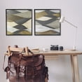 thumbnail image 3 of Stupell Industries Contemporary Layered Waves Abstract Painting Black Framed Art Print Wall Art, 24 x 24, Set of 2, 3 of 10