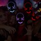 thumbnail image 3 of Máscara LED de Halloween Máscaras de festival de cosplay Luz de noche oscura Máscara de luz de línea EL Fiesta de vacaciones, 3 of 6