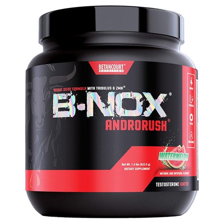 Betancourt Nutrition B-Nox Androrush Pre Workout Supplement with 3 Creatine Blend, BCAA’s, Beta-Alanine, and Energy - Watermelon, 35 Servings