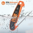 thumbnail image 2 of ThermoPro TP605W Instant Read Meat Thermometer for Cooking, Waterproof Digital Food Thermometer with Large Backlit LCD, 180° Foldaway Probe Kitchen Thermometer for Grilling, Smoking & Candy Making, 2 of 7