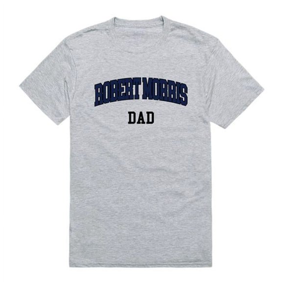 W Republic 548-369-HGY-04 Robert Morris University Mens College Dad T-Shirt, Heather Gray - Extra Large