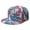 Beach, variant on Red Strawberry Hat - Fresh Painted Berries Design Flat Brim Snapback, Fruit Lover Gift
