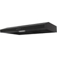 thumbnail image 4 of Streamline 30 in. Castellaro Ductless Undermount Range Hood in Grit Black with Mesh Filters, Push Button Control, LED Light, 4 of 9