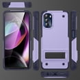 thumbnail image 2 of JTCASES for Motorola Moto G (2023)  Case, Foldable Kickstand Heavy Duty Protective Rugged Hybird Anti-slip Shockproof/Drop Resistant PC TPU Shell for Motorola Moto G (2023), Lightpurple, 2 of 7