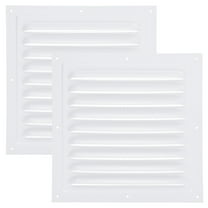 Uxcell Attic Vent Cover, 8 x 8 Inch, Aluminum Alloy Gable Vent Grille, Louvered and Screen Mesh