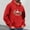 Red, variant on Christmas Hoodies For Men Fashion Casual Color Block Hoody Classic Printed Graphic Holiday Hooded Sweatshirts With Pocket