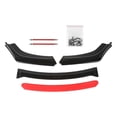 thumbnail image 7 of For Honda Civic Sedan Coupe Glossy Black Front Bumper Lip Splitter Chin Spoiler, 7 of 7