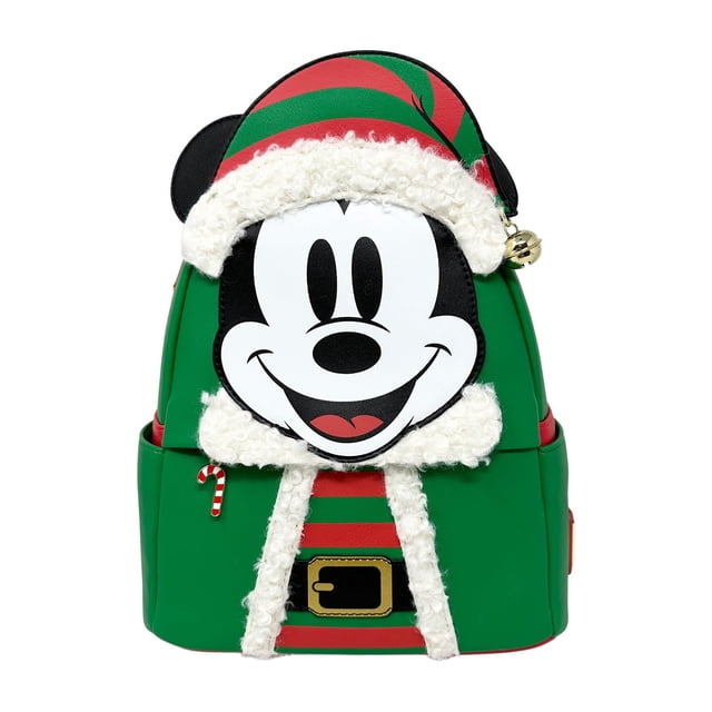 Mochila Loungefly Disney Mickey Mouse Elf Holiday de 25 x 23 x 13 cm