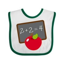 Inktastic Chalkboard and Apple School Boys or Girls Baby Bib