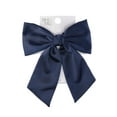 thumbnail image 2 of Time and Tru Bow Barrette, Navy, 2 of 3
