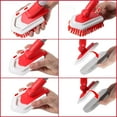 Shower Cleaning Brush with Locking Head, 3 in 1 Tub Tile Scrubber Brush ...