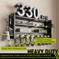 thumbnail image 4 of Power Tool Organizer Wall Mount Cordless Drill Organizer Layers Large Capacity Tool Rack with Drill Holders (), 4 of 7